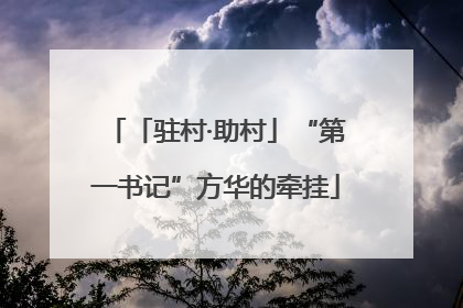 「驻村·助村」“第一书记”方华的牵挂