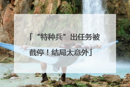 “特种兵”出任务被截停！结局太意外