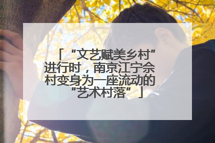 “文艺赋美乡村”进行时，南京江宁佘村变身为一座流动的“艺术村落”