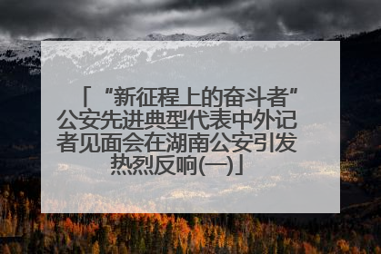 “新征程上的奋斗者”公安先进典型代表中外记者见面会在湖南公安引发热烈反响(一)