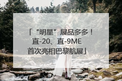 “明星”展品多多！直-20、直-9ME首次亮相巴黎航展