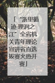 “浙里循迹·理润之江”全省机关青年理论宣讲省直选拔赛火热开赛