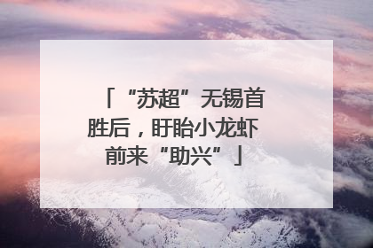 “苏超”无锡首胜后，盱眙小龙虾前来“助兴”