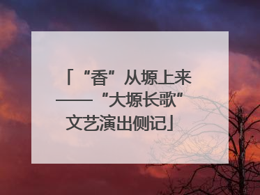 “香”从塬上来——“大塬长歌”文艺演出侧记
