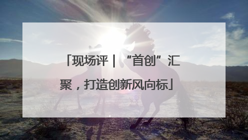 现场评｜“首创”汇聚，打造创新风向标