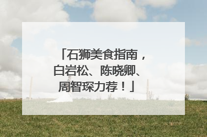 石狮美食指南，白岩松、陈晓卿、周智琛力荐！