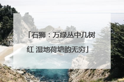 石狮：万绿丛中几树红 湿地荷塘韵无穷
