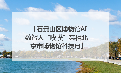 石景山区博物馆AI数智人“噗噗”亮相北京市博物馆科技月