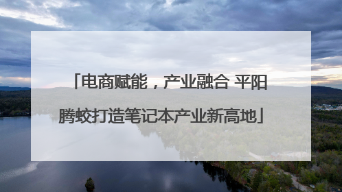 电商赋能，产业融合 平阳腾蛟打造笔记本产业新高地