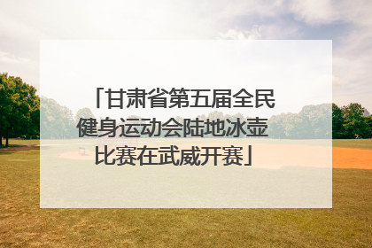 甘肃省第五届全民健身运动会陆地冰壶比赛在武威开赛