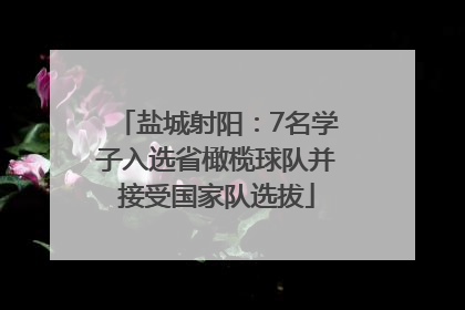 盐城射阳：7名学子入选省橄榄球队并接受国家队选拔