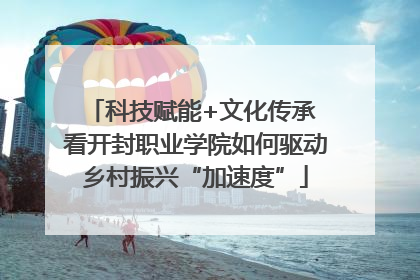 科技赋能+文化传承 看开封职业学院如何驱动乡村振兴“加速度”