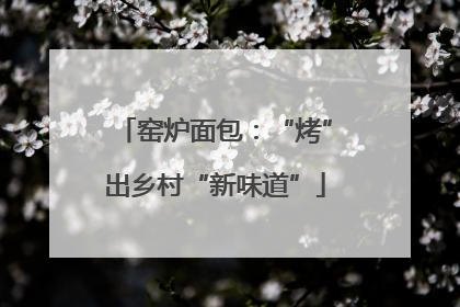 窑炉面包：“烤”出乡村“新味道”
