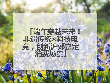 端午穿越未来！非遗传统×科技电竞，创新沪郊嘉定消费场景