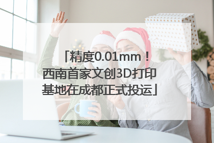精度0.01mm！西南首家文创3D打印基地在成都正式投运