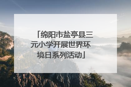 绵阳市盐亭县三元小学开展世界环境日系列活动