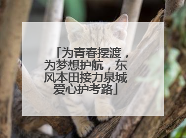 为青春摆渡，为梦想护航，东风本田接力泉城爱心护考路