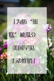 为防“蛋糕”被瓜分 美国罕见主动推销
