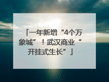 一年新增“4个万象城”！武汉商业“开挂式生长”