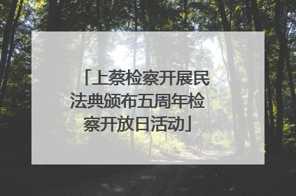 上蔡检察开展民法典颁布五周年检察开放日活动