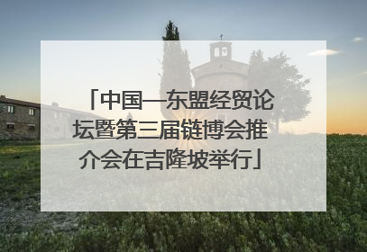 中国—东盟经贸论坛暨第三届链博会推介会在吉隆坡举行