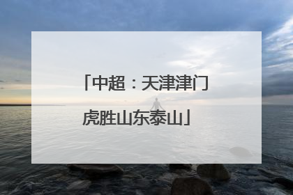 中超：天津津门虎胜山东泰山