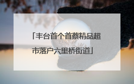 丰台首个首蔡精品超市落户六里桥街道