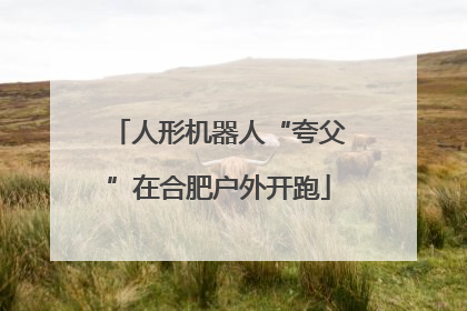 人形机器人“夸父”在合肥户外开跑