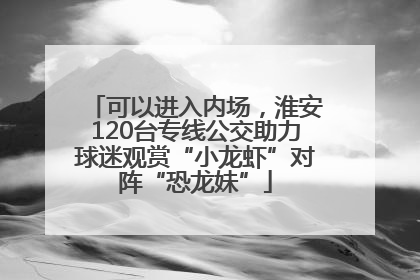 可以进入内场，淮安120台专线公交助力球迷观赏“小龙虾”对阵“恐龙妹”