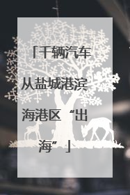 千辆汽车从盐城港滨海港区“出海”