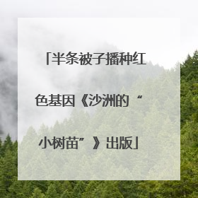 半条被子播种红色基因《沙洲的“小树苗”》出版