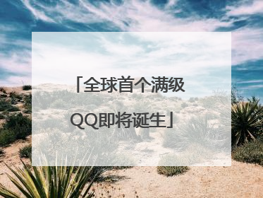 全球首个满级QQ即将诞生