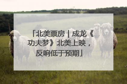 北美票房｜成龙《功夫梦》北美上映，反响低于预期