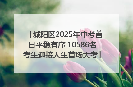 城阳区2025年中考首日平稳有序 10586名考生迎接人生首场大考