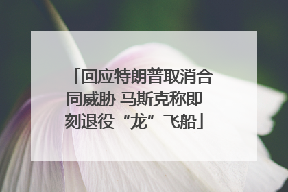 回应特朗普取消合同威胁 马斯克称即刻退役“龙”飞船