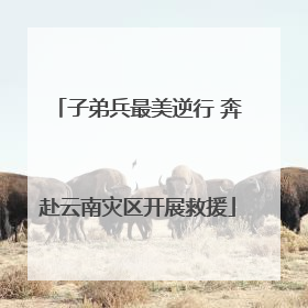 子弟兵最美逆行 奔赴云南灾区开展救援