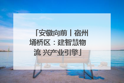 安徽向前丨宿州埇桥区：建智慧物流 兴产业引擎