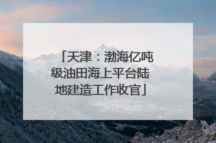 天津：渤海亿吨级油田海上平台陆地建造工作收官