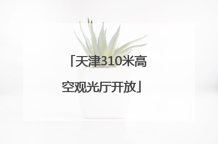 天津310米高空观光厅开放