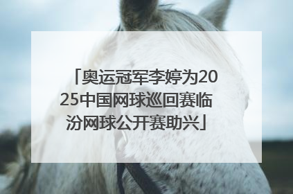 奥运冠军李婷为2025中国网球巡回赛临汾网球公开赛助兴