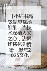 小红书高级副总裁汤维维:当技术深植人文之心,边界终将化为桥梁|聚焦2025文化强国建设高峰论坛