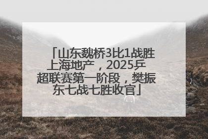 山东魏桥3比1战胜上海地产，2025乒超联赛第一阶段，樊振东七战七胜收官