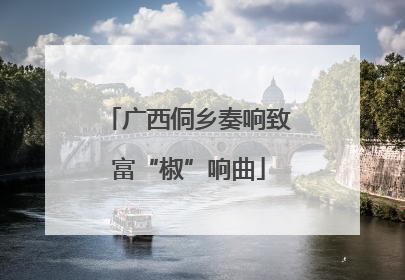 广西侗乡奏响致富“椒”响曲