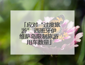 应对“过度旅游” 西班牙伊维萨岛限制旅游用车数量