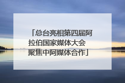 总台亮相第四届阿拉伯国家媒体大会 聚焦中阿媒体合作