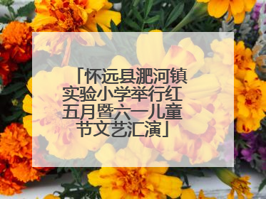 怀远县淝河镇实验小学举行红五月暨六一儿童节文艺汇演