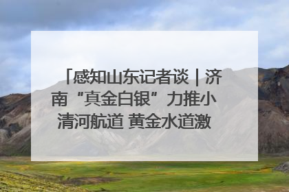 感知山东记者谈｜济南“真金白银”力推小清河航道 黄金水道激活区域经济新动能