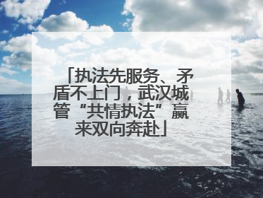 执法先服务、矛盾不上门，武汉城管“共情执法”赢来双向奔赴