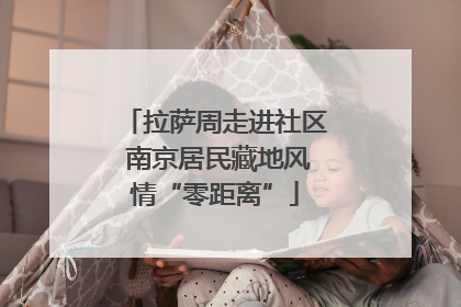 拉萨周走进社区 南京居民藏地风情“零距离”