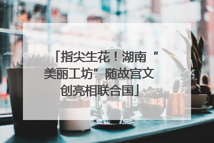 指尖生花！湖南“美丽工坊”随故宫文创亮相联合国